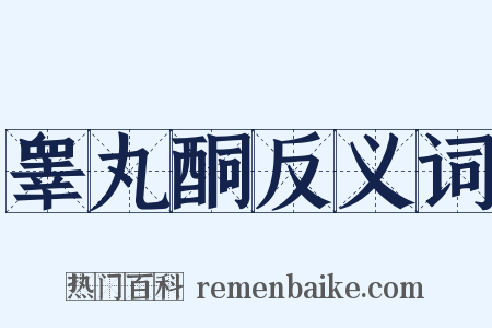 睾丸酮反义词是什么意思的图片